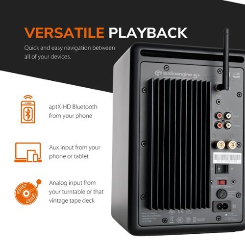Audioengine A5+ Home Music System w/ Bluetooth aptX HD Black