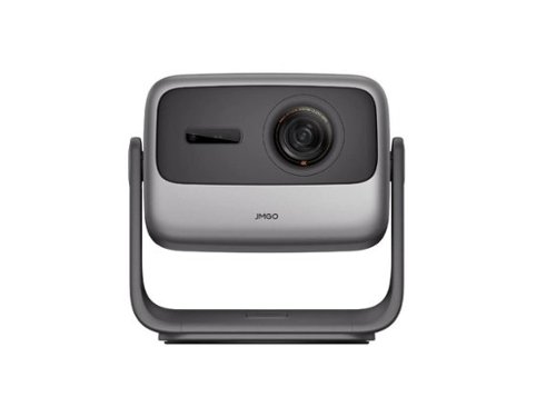 JmGO - N1S Infinity 4K Laser Projector, 2450 ISO, Google TV, 3D, 20W Dolby, Home Theater - Dark Gray-Front_Standard 