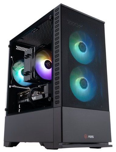 ADVANCED BATTLESTATIONS - ABS Cyclone Ruby Gaming PC - Windows 11 - AMD Ryzen 7 9700X - GeForce RTX 5060 Ti - 32GB DDR5 6400 - 1TB - Black-Front_Standard 