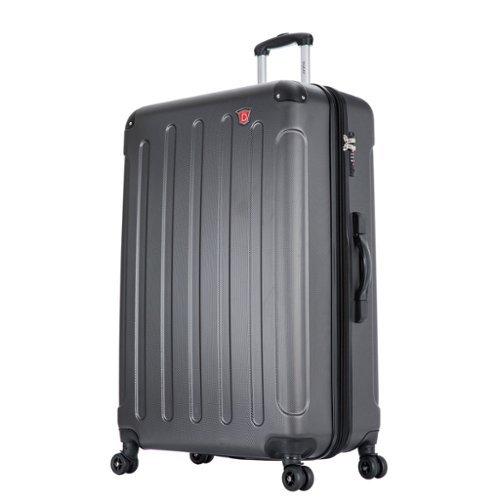 DUKAP - Intely Hardside Spinner Luggage 32" with Integrated Digital Weight Scale - Gray-Front_Standard 