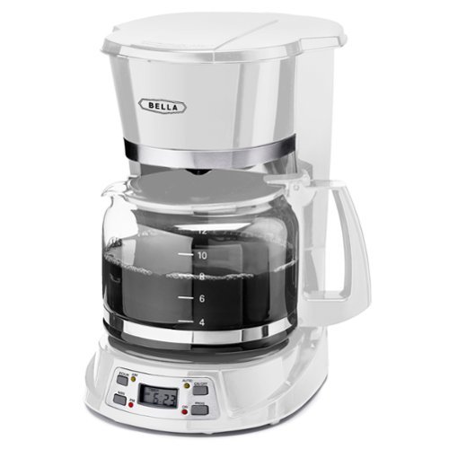 Bella - 12-Cup Programmable Coffee Maker - White-Front_Standard 