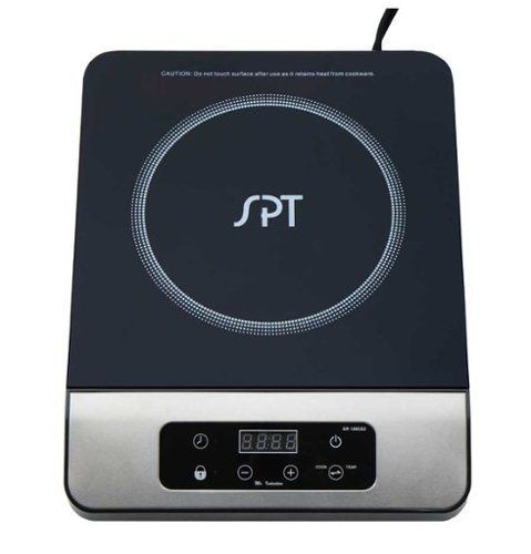 SPT - 1650W Induction Cooktop - Stainless Steel-Front_Standard 