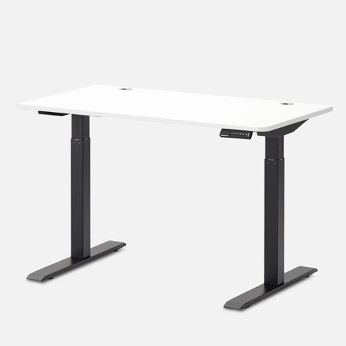 Autonomous - Desk 2 Standing Desk 2-Stage - Black - White-Front_Standard 