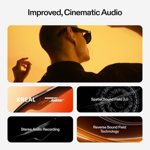 XREAL ONE AR Glasses w/ X1 Chip, 147 FHD 120Hz Display w/ Sound By Bose for iPhone 16/15, Steam, ROG Ally, Mac/PC/Android/iOS - Black GLOBAL SHIPPING