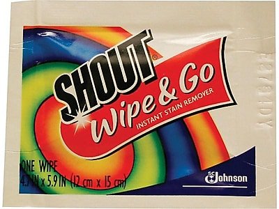 Shout - Laundry Stain Remover Wipes, 80/Box (686661)