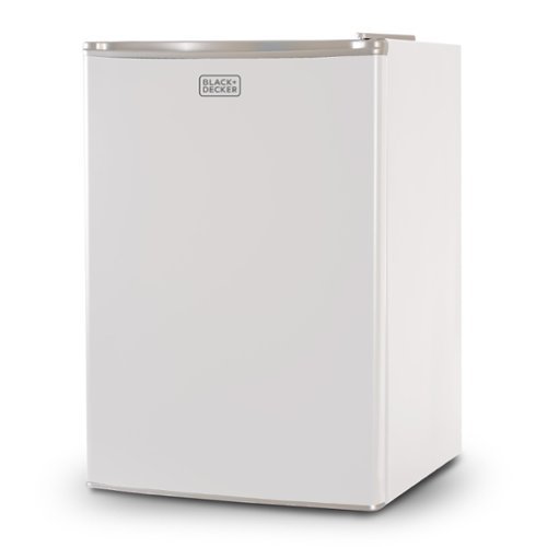 Black+Decker - 2.5 cu. ft. Freestanding Mini Fridge with Freezer - White-Front_Standard 
