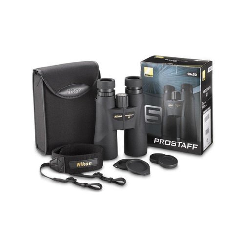 Nikon 12x50 PROSTAFF 5 Waterproof Binoculars with Focus Knob Black