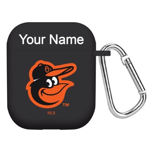 Artinian - Baltimore Orioles Personalized Silicone AirPods Case Cover - Multicolor-Front_Standard 