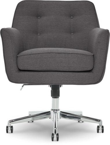  Serta - Ashland Memory Foam &amp; Twill Fabric Home Office Chair - Graphite