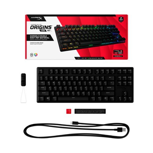 HyperX Alloy Origins Core TKL Wired Mechanical Red Linear Switch Gaming Keyboard with RGB Back Lighting - Black BUY ONLINE