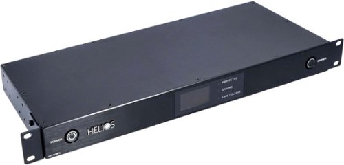 Ethereal - HELIOS 8-Outlet Unlimited Joules Surge Protector - Black Brushed Aluminum
