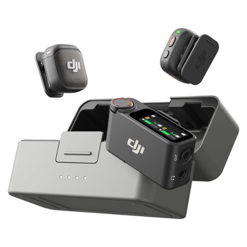 DJI - Mic 3 (2 TX + 1 RX + Charging Case) - Black-Front_Standard 