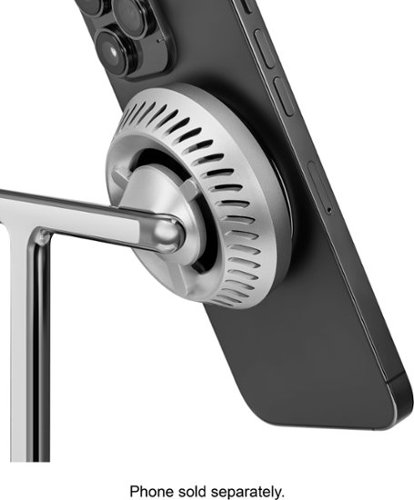 Insignia™ 4-in-1 15W Qi2 Certified Fast Charge Wireless Charging Stand for iPhone, Apple Watch, AirPods & Qi Devices - Silver BUY IN EUROPE
