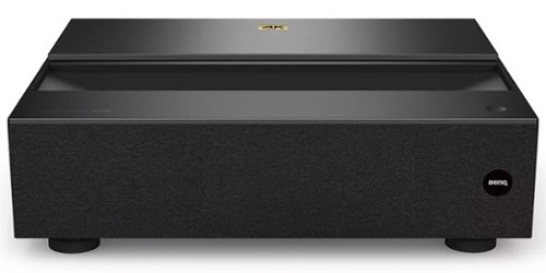 BenQ - V7050i 4K Smart Laser TV Projector, Ultra Short Throw, Android TV, HDR-PRO - Black-Front_Standard 