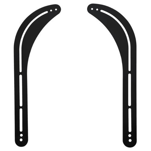Mount-It! - Universal Sound Bar Mount for Most TVs with VESA Compatibility and Heavy‑Duty Steel Bracket - Black-Front_Standard 
