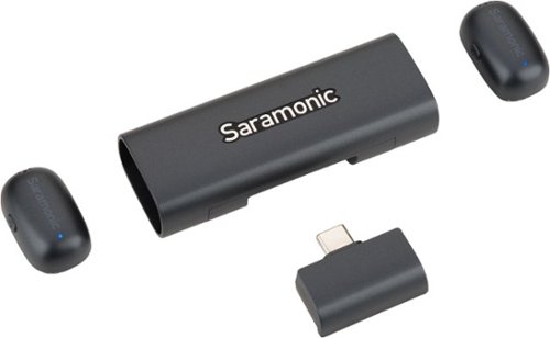 Saramonic - Air-SE 2-Person Ultra-Mini Wireless Mic System w/ USB-C Receiver Output - Black