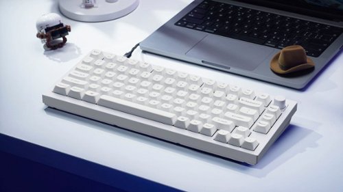 Keychron Q1 75% Custom Wired RGB Mechanical Keyboard with Programmable QMK/VIA Hot-Swappable Brown Switch - White BUY IN EUROPE