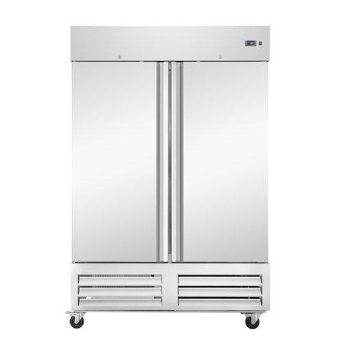 Koolmore - 54 in. Commercial Two-Door Convertible Reach-In Refrigerator/Freezer with 49 Cu. Ft. Capacity, ETL - Stainless Steel-Front_Standard 