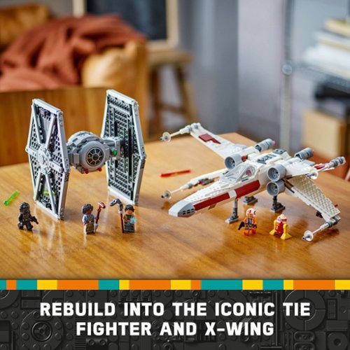 LEGO Star Wars TIE Fighter & X-Wing Mash-up Building Set for Kids 75393 - Multi GLOBAL SHIPPING