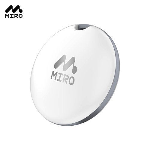 Miro - T1R Bluetooth Tracker Smart Finder Compatible with Apple Find My(iOS only) Item Finder Smart Tag IP6 Waterproof - White-Front_Standard 
