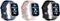 Best Buy essentials™ - Silicone Band for Apple Watch 38mm, 40mm, 41mm and 42mm (3-Pack) - Navy Blue, Pink and Black-Angle_Standard