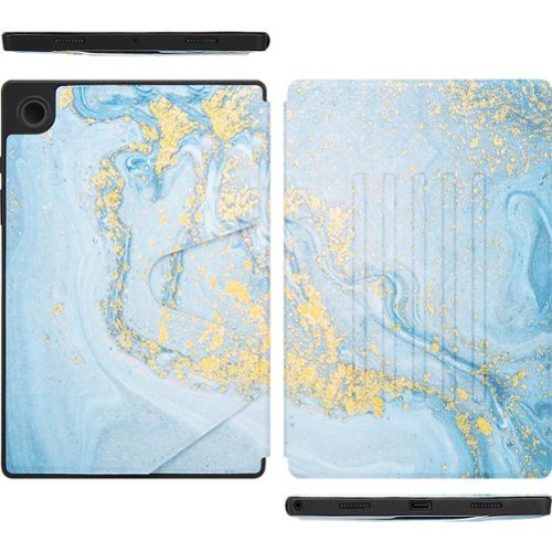 SaharaCase Multi-Angle Folio Case for Samsung Galaxy Tab A8 - Blue Marble SHOP ONLINE