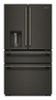 KitchenAid - 29 Cu. Ft. French Door Refrigerator with Exterior Water and Ice and FreshChill Full-Width Refrigerated Drawer - Black Ore-Front_Standard