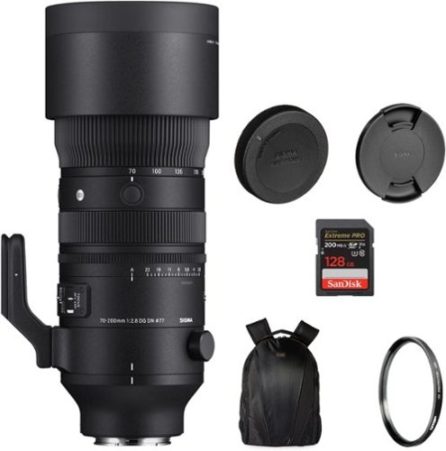 Sigma 70 200mm f/2.8 DG DN OS Sports Lens for Sony E+Tiffen Filter
