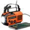 FosPower - Solar Hand Crank Radio for Weather Emergency with AM/FM/WB Flashlight, SOS Alarm, IPX3, & 5,200mAh Power Bank - Orange-Front_Standard