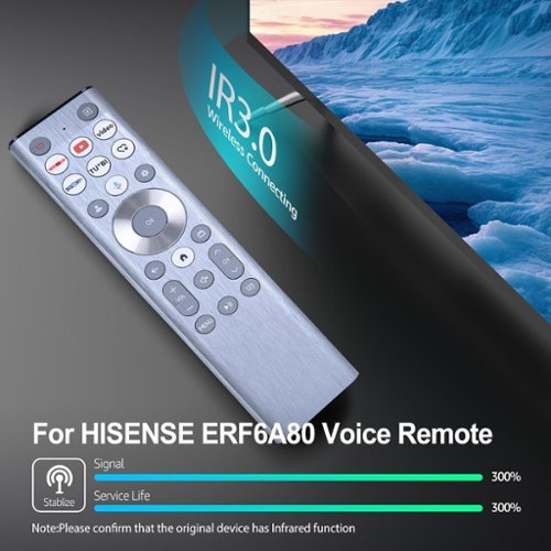 thumbnail image 2 of Genuine ERF6A80 Voice TV Remote Control For Hisense Class A7 / U8 Series 4K TVs 2 of 3