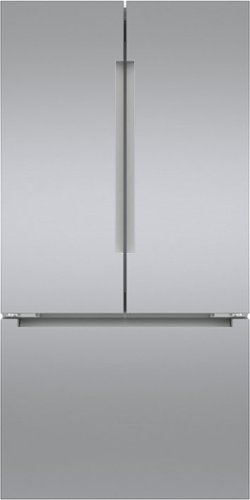 Bosch - 800 Series 22 Cu. Ft. French Door Counter-Depth Smart Refrigerator with FarmFresh System - Stainless Steel-Front_Standard