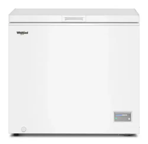Front. Whirlpool - Whirlpool 7 cu. ft. Chest Freezer with 1 Storage Basket - White.