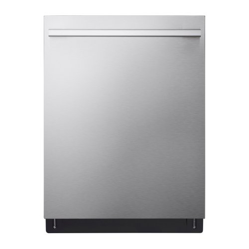LG - SIGNATURE FlushFit 24-in Top Control Smart Built-In Stainless Steel Tub Dishwasher with 3rd Rack, Quad Wash Pro, 39dBA - Stainless Steel