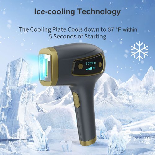 MLAY T8 IPL Laser Hair Removal for Women/Men, 15.5J Energy, Ice-Cooling Painless Tech, Effective & Long-Lasting from Home - Gray GLOBAL SHIPPING