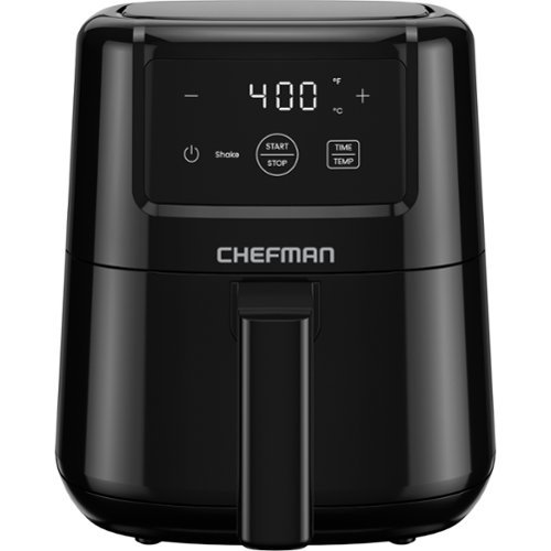 Chefman - 2 Qt Compact Air Fryer w/ Digital Display and Shake Reminder - Black-Front_Standard 