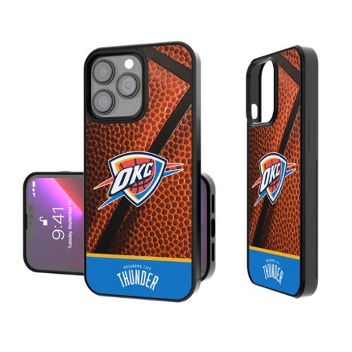 Keyscaper - NBA - Oklahoma City Thunder Basketball Design iPhone Bump Case - 16 Pro Max - Multicolor-Front_Standard 
