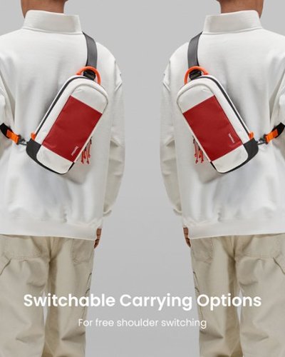 tomtoc Sling Crossbody Bag for Nintendo Switch 2 Model 2025, Protective Portable Chest Carrying Gaming Pouch - Red SHOP ONLINE
