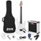 Lyxpro - Electric Guitar Kit, 39” Electric Guitar with Amp & Electric Guitar Accessories - White-Front_Standard
