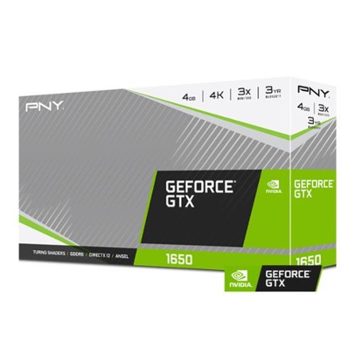 PNY NVIDIA GeForce GTX 1650 4GB GDDR6 PCI Express 3.0 Graphics Card with Dual Fan - Black BUY ONLINE