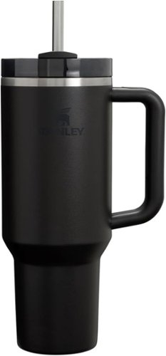 Stanley - Quencher H2.0 Tumbler with Handle & Straw 40 oz - Black-Front_Standard 