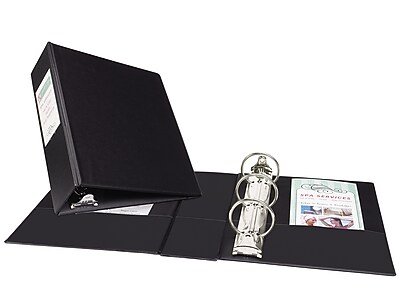 Avery - Mini 2" 3-Ring Mini Binders - Black-Front_Standard 