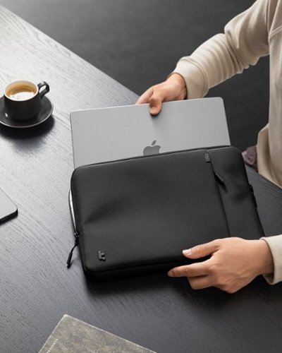 tomtoc Defender-A13 Premium 360° Protective Laptop Sleeve Bag for 13-inch New MacBook Air M4 A3240/M3/M2/M1, 13 MacBoook Pro - Black BUY IN EUROPE