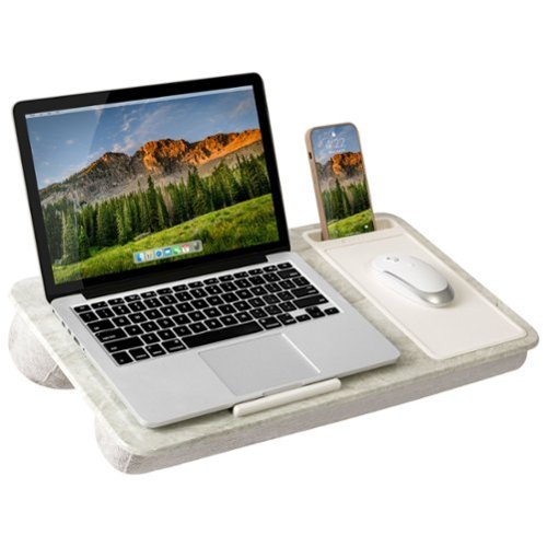 LapGear - Home Office Lap Desk (Fits up to 15" Laptop) - Taj Mahal Marble
