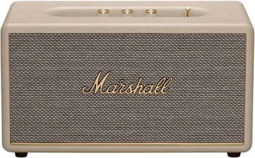 Marshall - Stanmore III Bluetooth Home Speaker with Bass / Treble / Volume Controls and 3.5 mm Auxiliary / RCA Inputs - Cream-Front_Standard