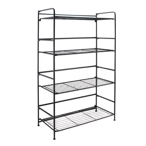 Flipshelf - 4 shelf wide unit - Black