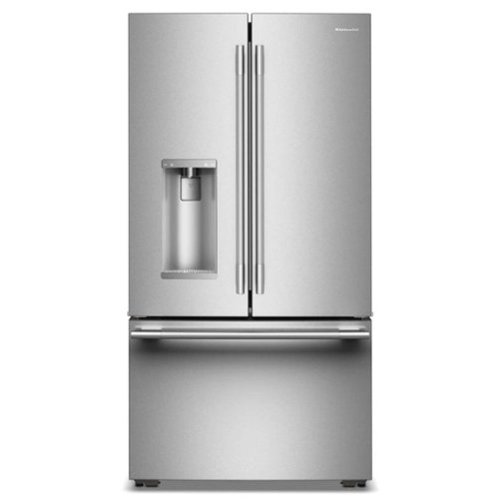 KitchenAid - 23.1 Cu.Ft Counter-Depth French Door Refrigerator with Intelligent Auto Fill - Stainless Steel - image 2