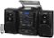 Jensen - Bluetooth 3 Speed Stereo Turntable with 3 CD Changer and Music System with Dual Cassette Deck - Black-Front_Standard