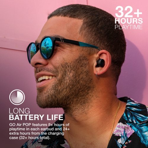 JLab GO Air POP True Wireless In-Ear Headphones - Black WORLDWIDE DELIVERY