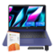 HP - Stream 14" HD Laptop, Intel Celeron N4120, 16GB RAM, 64GB eMMC,Win 11 S,160GB Docking Station - Blue-Front_Standard