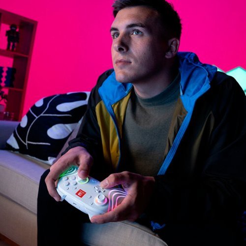 PDP Afterglow Wave Wireless RGB Gaming Controller for Nintendo Switch, Nintendo Switch 2 - White SHOP ONLINE